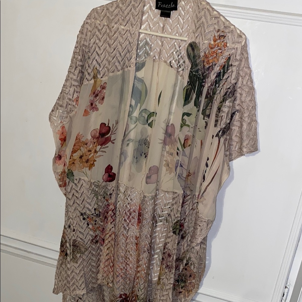 Floral Sheer Kimono Cardigan